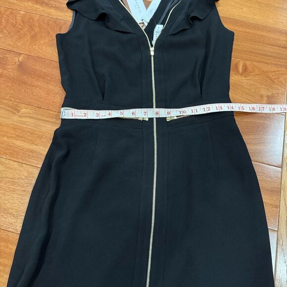 NWT Sandro Paris Roucoule Exposed Zipper Flutter Sleeve Dress size 2 - Picture 11 of 15